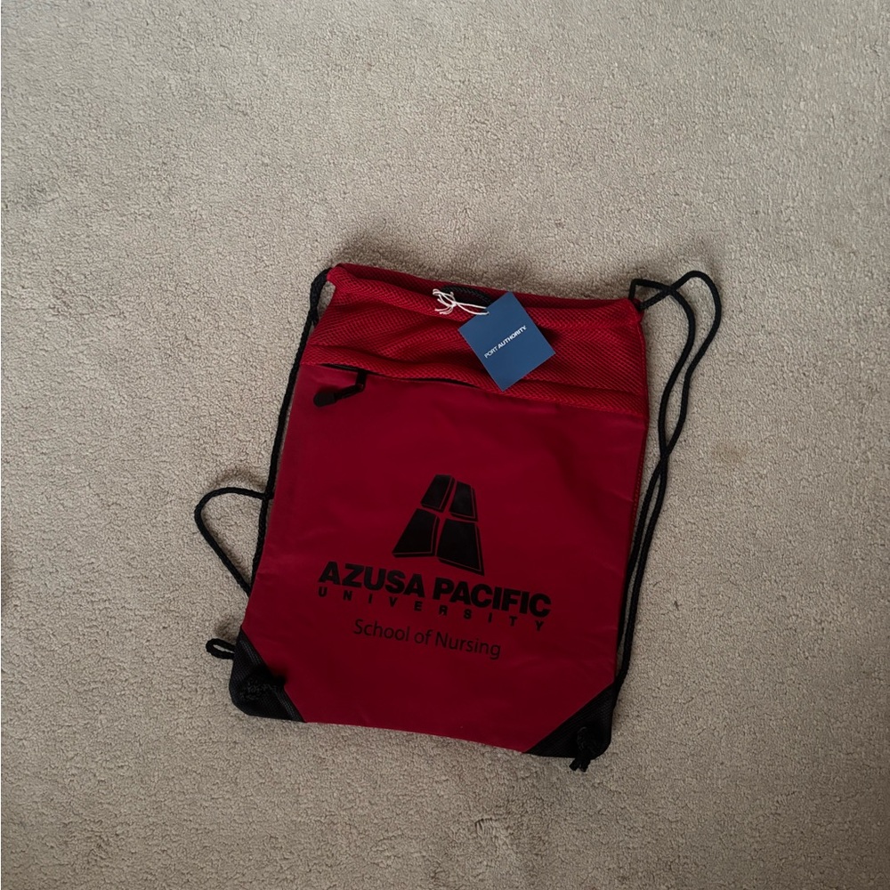 Red Drawstring Bag